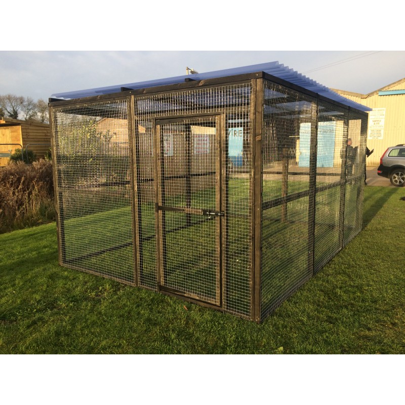 Waterproof Chicken run 8ft x 12ft Chicken Fox Proof Cat Pen Painted Black